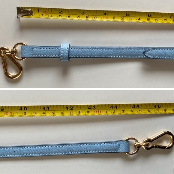 Coach Genuine Leather Light Blue Replacement Strap For Bags - Picture 4 of 9